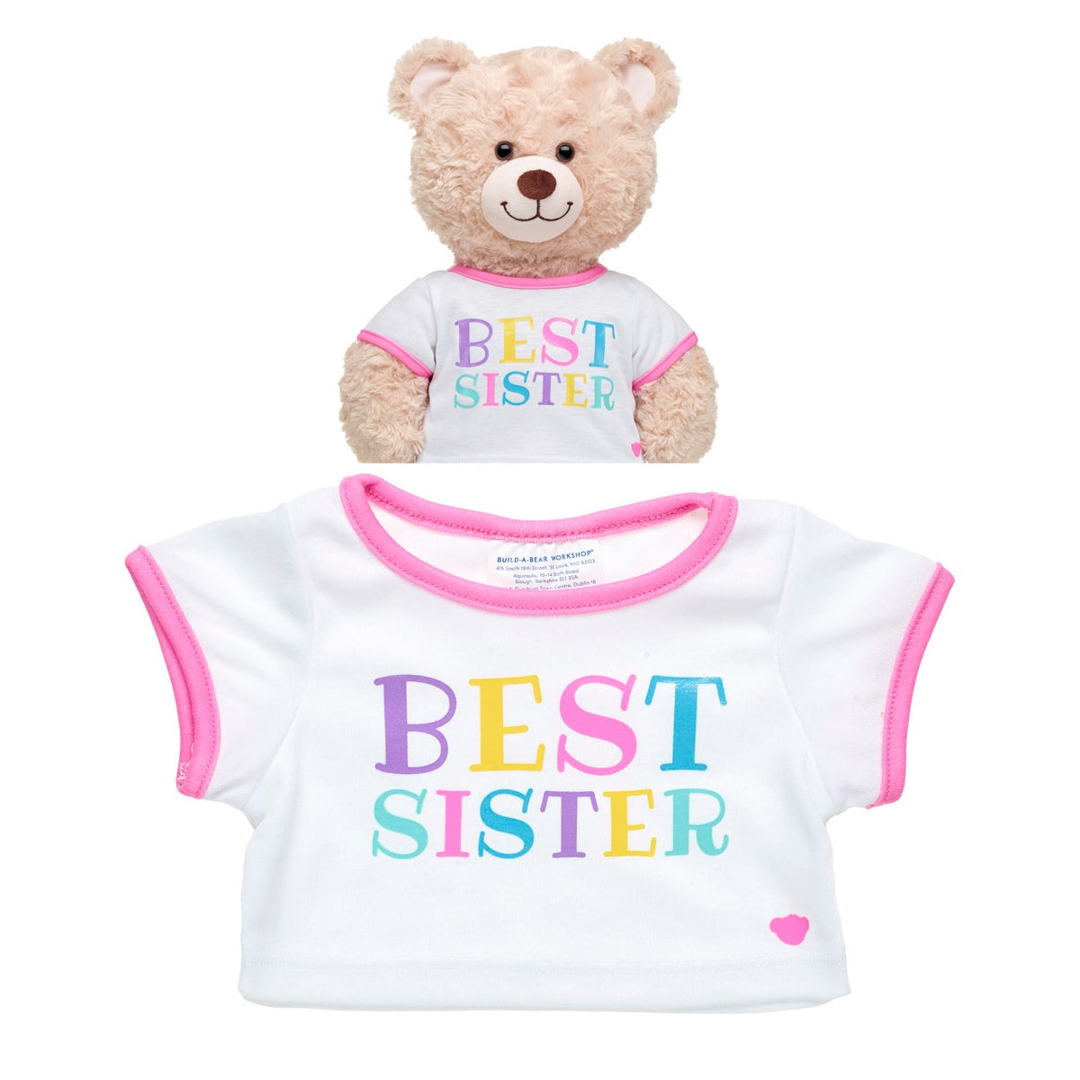 Polera Mejor Hermana Build-A-Bear Categoría: Polera Tipo producto: Doll Accessories